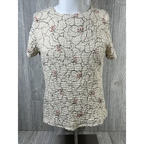 Croft & Barrow Floral Short Sleeve Shirt Daughter Mother Sister Womens SZ PL - Picture 1 of 8